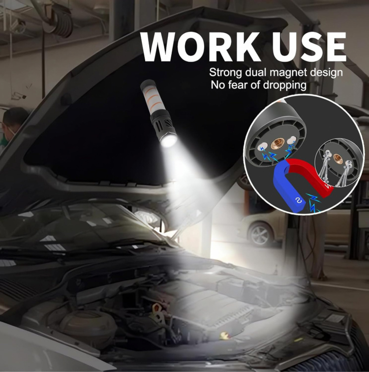 2-i-1 LED Campinglampa med myggavvisare