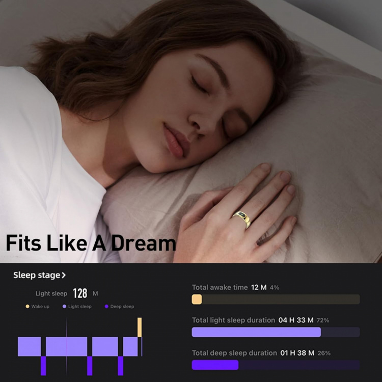 Smart Ring strl 10, Svart