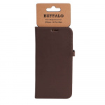Buffalo 2in1 Wallet Leather 3 card iPhone 13 Pro Max Brown Buffalo 2in1 Wallet Leather 3 card iPhone 13 Pro Max Brown