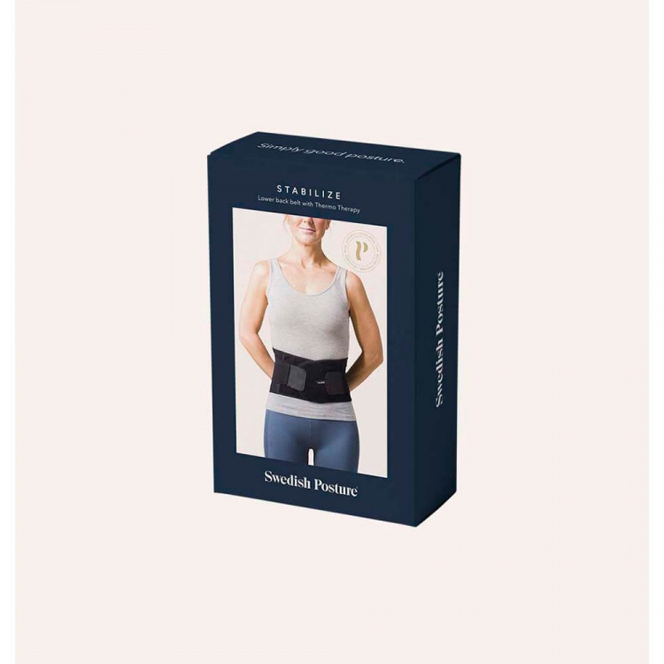 SWEDISH POSTURE Selkävyö M Musta