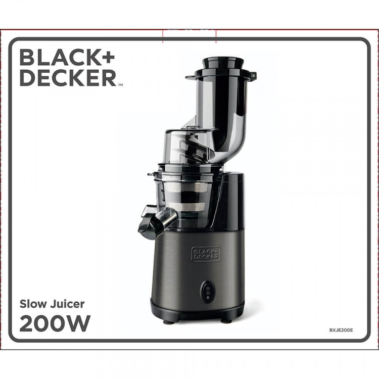 BLACK+DECKER Hidas Mehustin BXJE200E Harjattu Ruostumaton Teräs BLACK+DECKER Hidas Mehustin BXJE200E Harjattu Ruostumaton Teräs