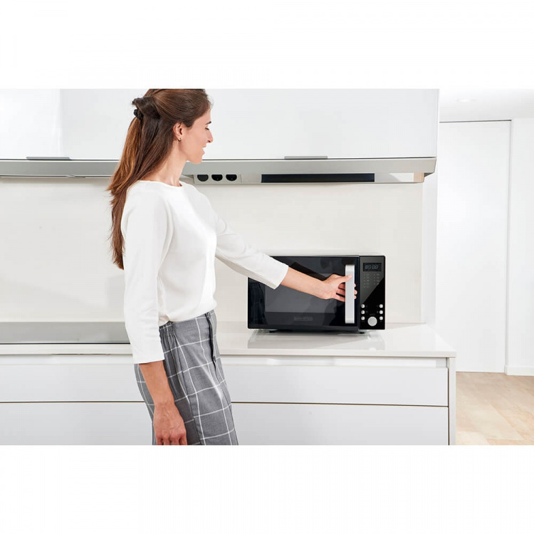 BLACK+DECKER Mikro Digitaalinen Grillillä 23L 900W Musta BLACK+DECKER Mikro Digitaalinen Grillillä 23L 900W Musta