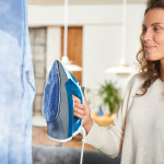 BLACK+DECKER Höyrysilitysrauta Sininen