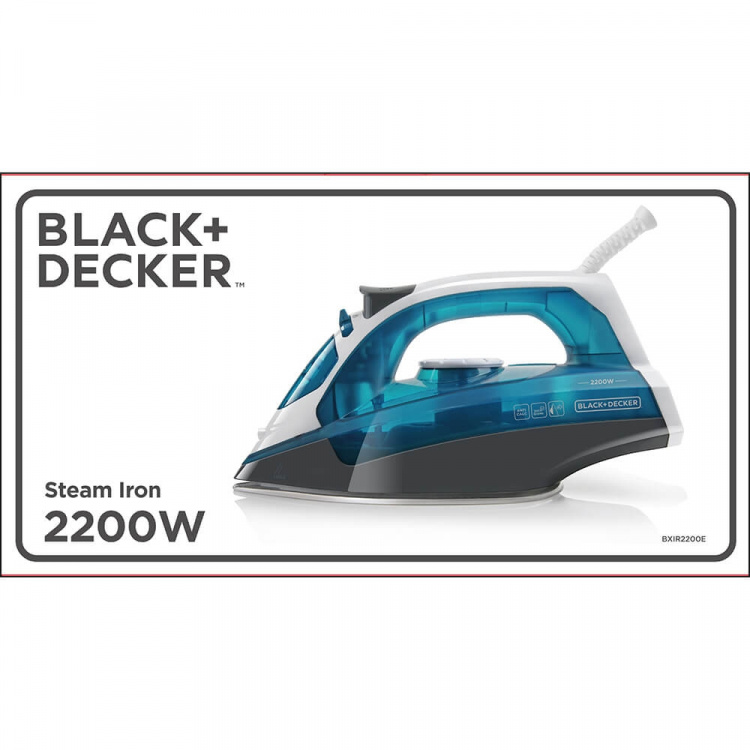 BLACK+DECKER Höyrysilitysrauta Sininen