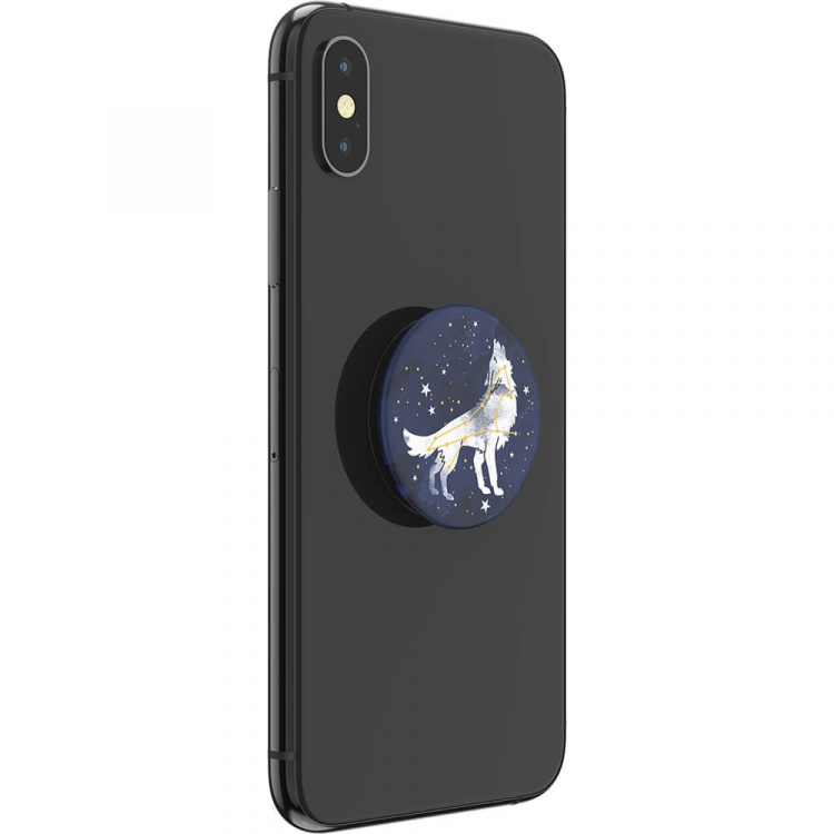 PopSockets Sirius Wolf Removable Grip with Standfunction PopSockets Sirius Wolf Removable Grip with Standfunction