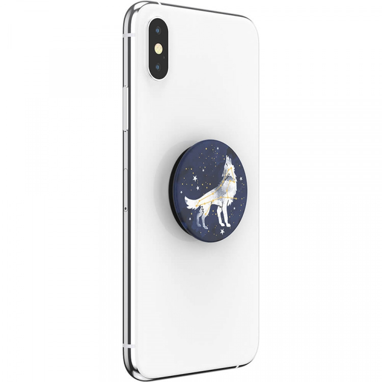 PopSockets Sirius Wolf Removable Grip with Standfunction PopSockets Sirius Wolf Removable Grip with Standfunction
