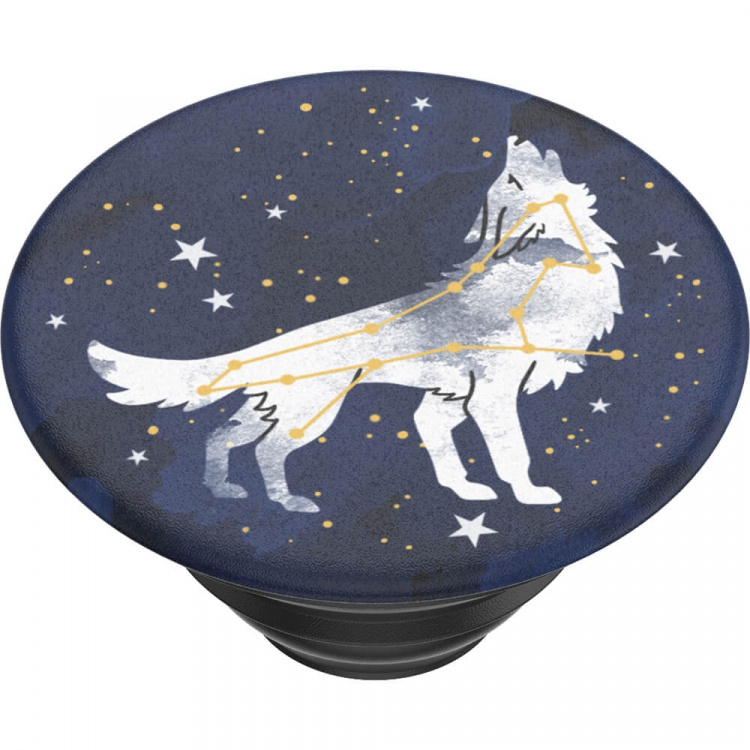 PopSockets Sirius Wolf Removable Grip with Standfunction PopSockets Sirius Wolf Removable Grip with Standfunction