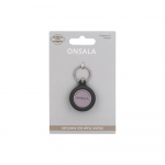 Onsala Airtag Holder Silicone Black with Keyring