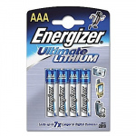 ENERGIZER Ultim Lithium AAA 4-pack LR03