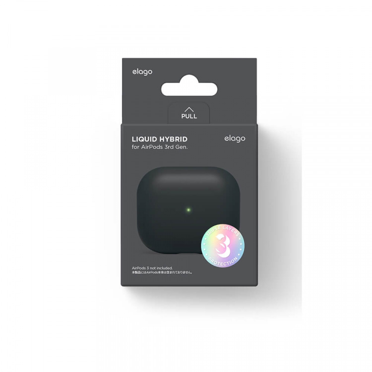 Elago AirPod 3 Liquid Hybrid Case Black Elago AirPod 3 Liquid Hybrid Case Black