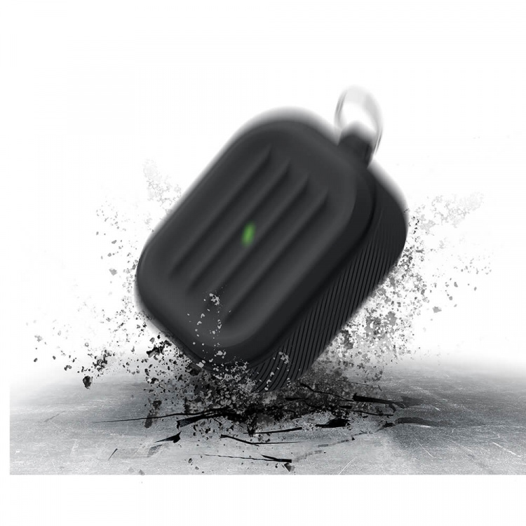 Elago AirPod 3 Armor Hang Case Black Elago AirPod 3 Armor Hang Case Black