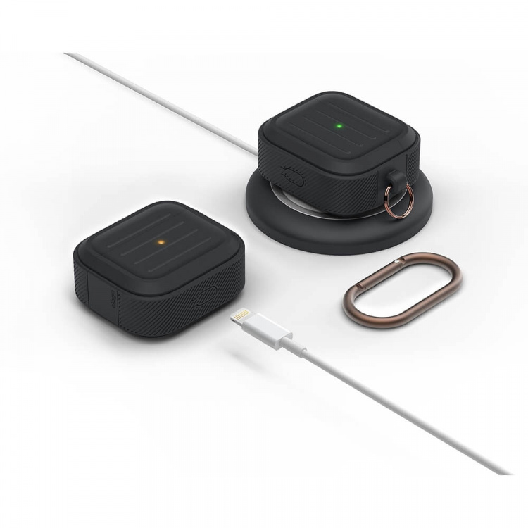Elago AirPod 3 Armor Hang Case Black Elago AirPod 3 Armor Hang Case Black