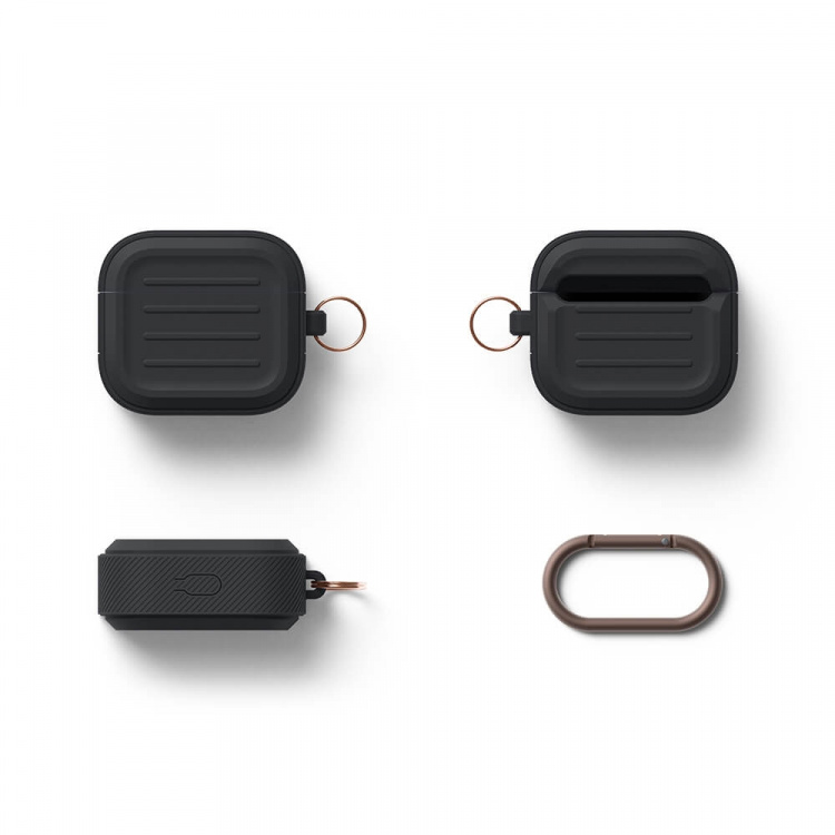 Elago AirPod 3 Armor Hang Case Black Elago AirPod 3 Armor Hang Case Black