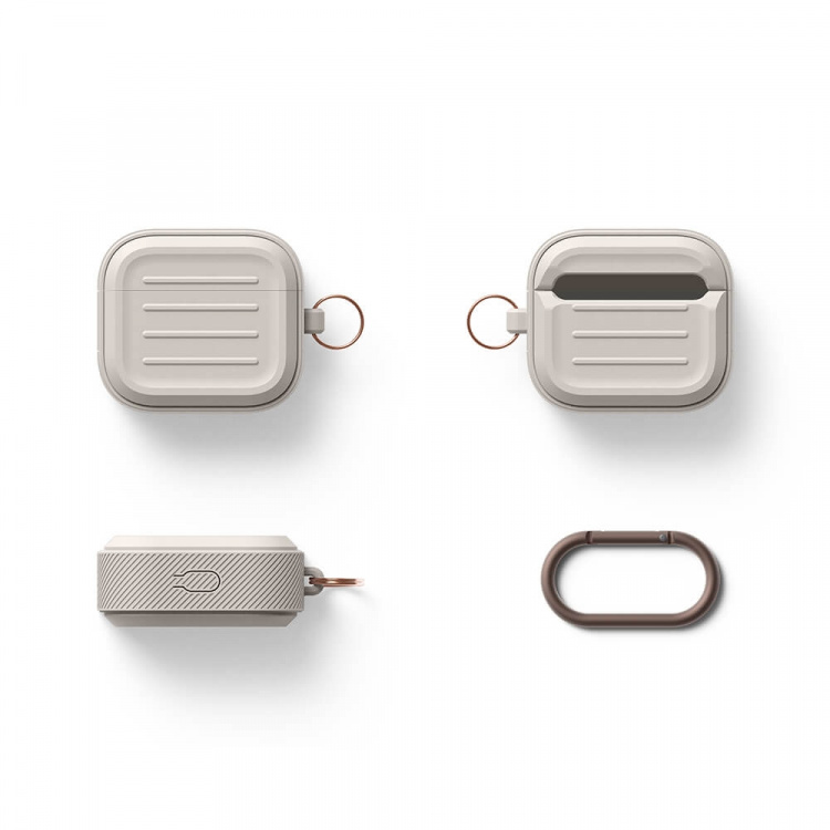 Elago AirPod 3 Armor Hang Case Stone Elago AirPod 3 Armor Hang Case Stone