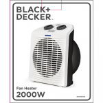 BLACK+DECKER Lämpöpuhallin 2000W