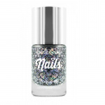 Beauty UK Glitter Nail Polish - Midnight Sky Black