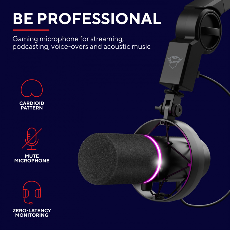 Trust GXT 255+ Onyx Microphone & Arm