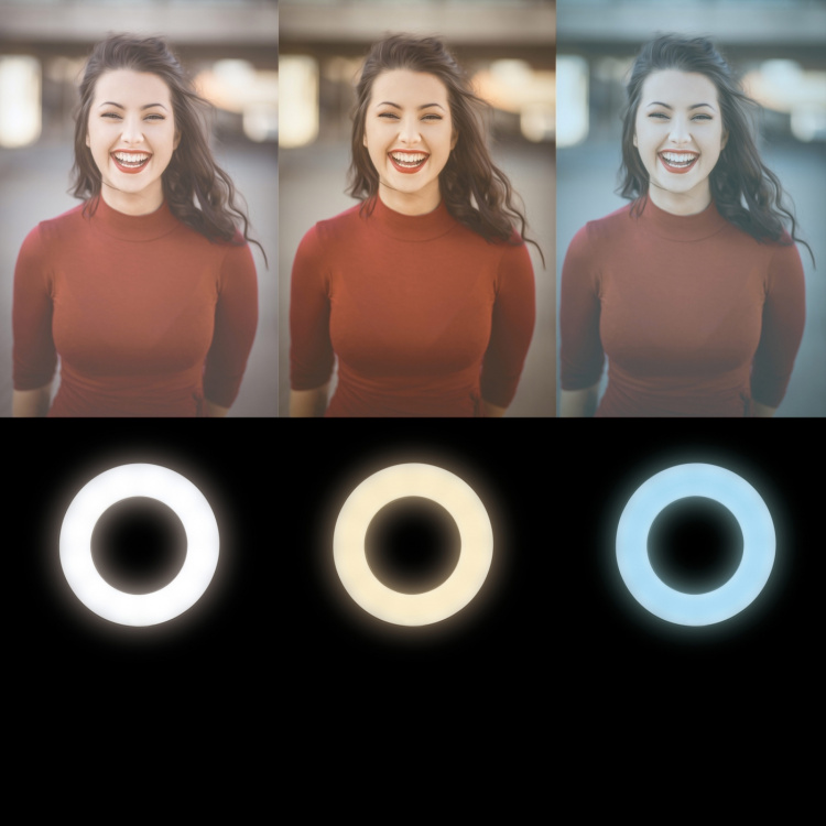 Ring light för smartphone Ø20