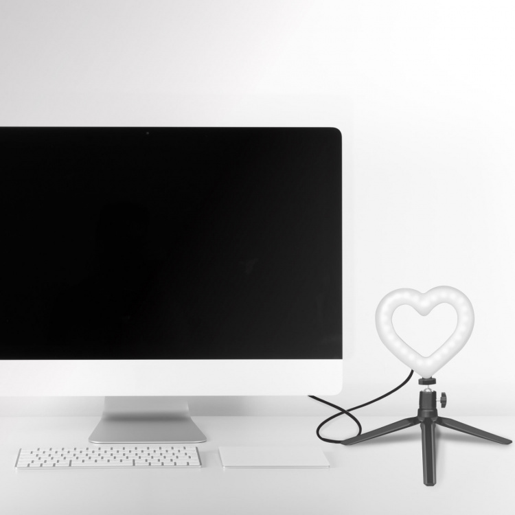 Ring light Hjärtform RGB med b