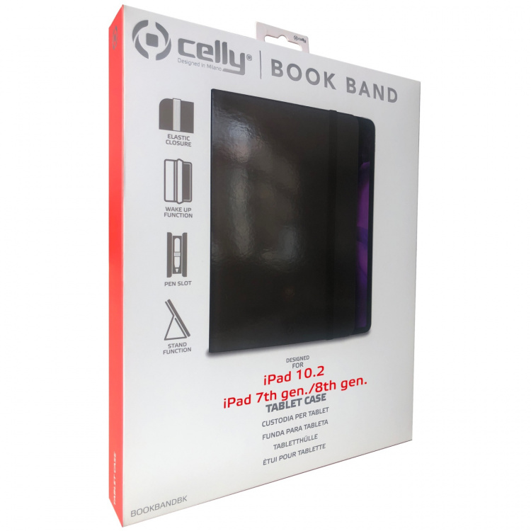 Celly BookBand-vihko iPad 10,2 Celly BookBand-vihko iPad 10,2