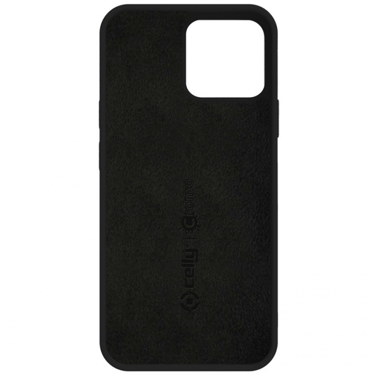 Celly Cromo Soft rubber case iPhone 13, Black