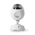 Nedis SmartLife Ulkokamera | Wi-Fi | Full HD 1080p | IP65 | Maks. akunkesto: 4 kuukautta | MicroSD (ei sisälly) / Pilvipalvelutallennus (valinnainen) | 5 V DC | Liiketunnistimella | Yökuvaus | Valkoinen