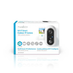 Nedis SmartLife Ulkokamera | Wi-Fi | Full HD 1080p | IP65 | Maks. akunkesto: 4 kuukautta | MicroSD (ei sisälly) / Pilvipalvelutallennus (valinnainen) | 5 V DC | Liiketunnistimella | Yökuvaus | Valkoinen