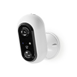 Nedis SmartLife Ulkokamera | Wi-Fi | Full HD 1080p | IP65 | Maks. akunkesto: 4 kuukautta | MicroSD (ei sisälly) / Pilvipalvelutallennus (valinnainen) | 5 V DC | Liiketunnistimella | Yökuvaus | Valkoinen