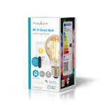 Nedis SmartLife LED Filamenttilamppu | E27 | 806 lm | 7 W | Lämmin Valkoinen | 1800 - 3000 K | Lasi | Android™ / IOS | polttimo | 1 kpl