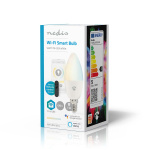 Nedis SmartLife LED-Lamppu | Wi-Fi | E14 | 470 lm | 4.90 W | Lämpimästä kylmään valkoiseen | 2700 - 6500 K | Android™ / IOS | Kynttilä | 1 kpl