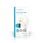 Nedis SmartLife LED-Lamppu | Wi-Fi | E14 | 470 lm | 4.90 W | Lämpimästä kylmään valkoiseen | 2700 - 6500 K | Android™ / IOS | Kynttilä | 1 kpl