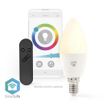 Nedis SmartLife RGB Lamppu | E14 | 470 lm | 4.90 W | Lämpimästä kylmään valkoiseen / RGB | 2700 - 6500 K | Android™ / IOS | Kynttilä | 1 kpl Nedis SmartLife RGB Lamppu | E14 | 470 lm | 4.90 W | Lämpimästä kylmään valkoiseen / RGB | 2700 - 6500 K | Android™ / IOS | Kynttilä | 1 kpl