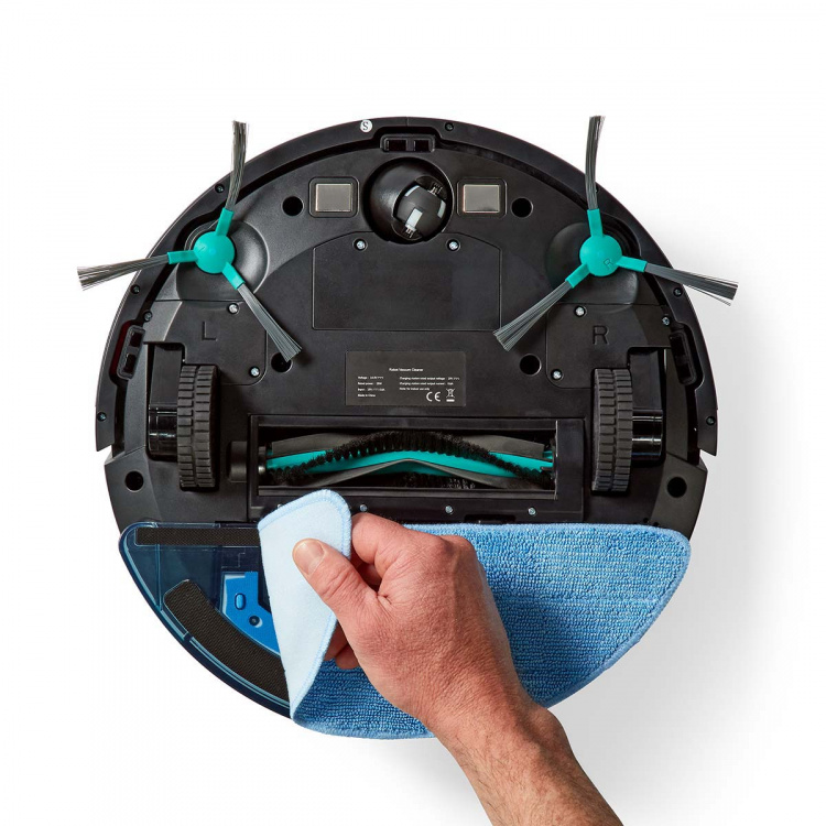 Nedis SmartLife Robot Pölynimuri | Laser-navigointi | Wi-Fi | Keräyssäiliön tilavuus: 0.6 l | Automaattinen lataus | Maksimi käyttöaika: 2 tuntia | Musta | Android™ / IOS