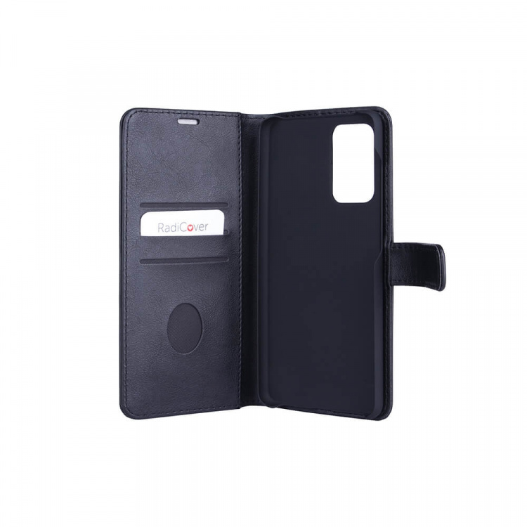 Radicover Säteilysuojattu Lompakko PU Samsung A72 Flipcover Musta Radicover Säteilysuojattu Lompakko PU Samsung A72 Flipcover Musta