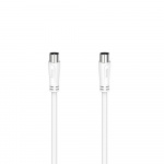 Hama Cable Antenna 90dB White 0.75m