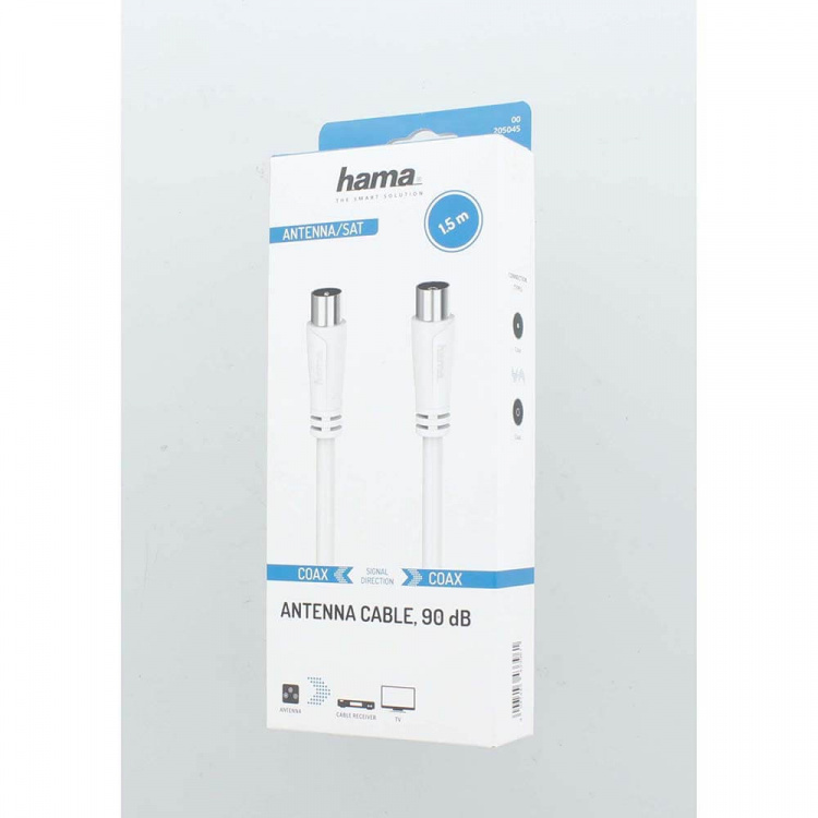 Hama Cable Antenna 90dB White 1.5m Hama Cable Antenna 90dB White 1.5m