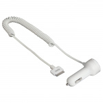 Hama iPhone3/4 Laddare 12V vit 30pin MFI