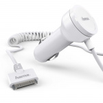 Hama iPhone3/4 Laddare 12V vit 30pin MFI