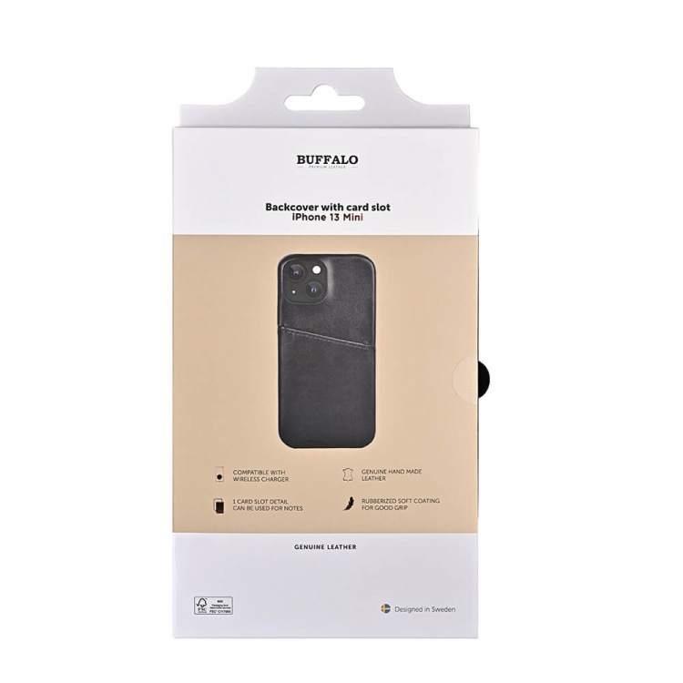 Buffalo Backcover Black iPhone 13 Mini Buffalo Backcover Black iPhone 13 Mini