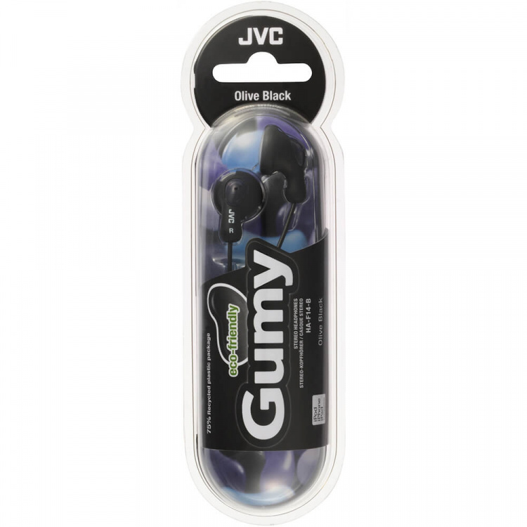 JVC Headphone F14 Gumy In-Ear Black
