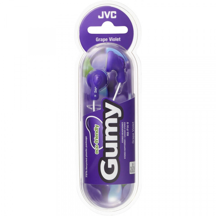 JVC Headphone F14 Gumy In-Ear Violet JVC Headphone F14 Gumy In-Ear Violet