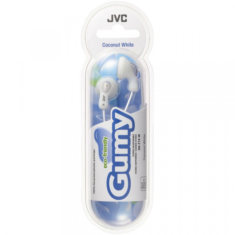 JVC Headphone F14 Gumy In-Ear White JVC Headphone F14 Gumy In-Ear White