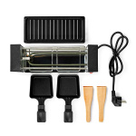 Nedis Gourmet / Raclette | Grilli | 2 Henkilöä | Lastalla | Tarttumaton pinnoite | Suorakulmio