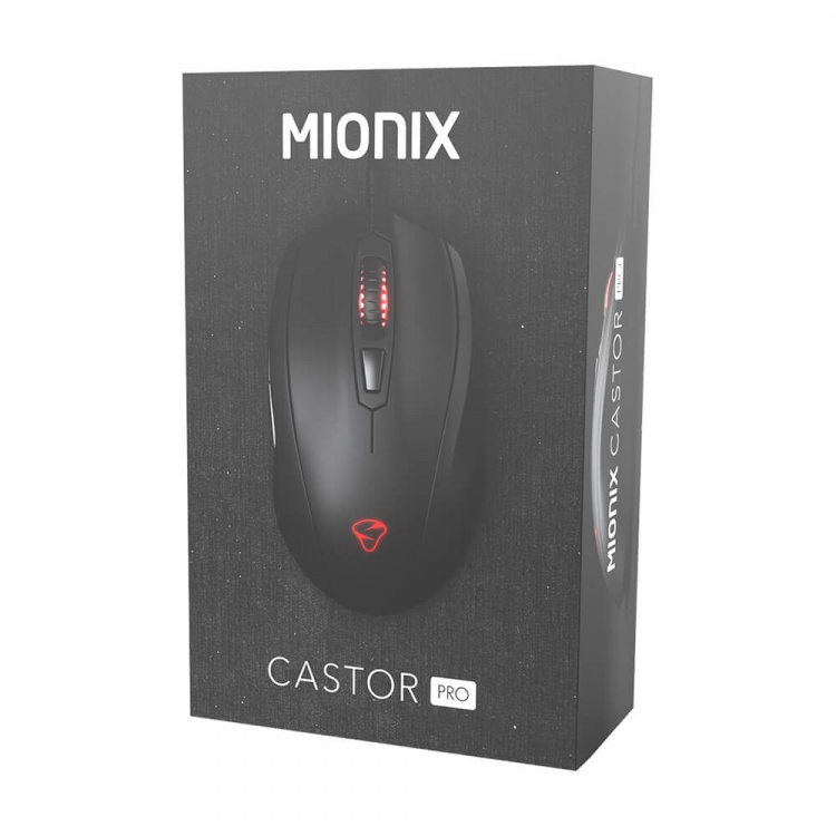 MIONIX Mus Gaming Castor Pro Svart