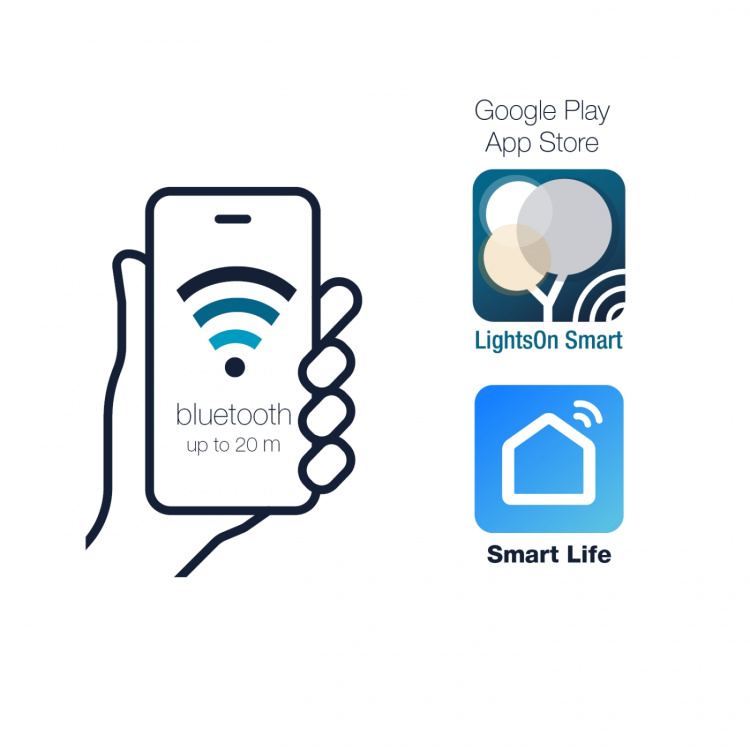 Arcus Trädgårdsspot RGB Svart