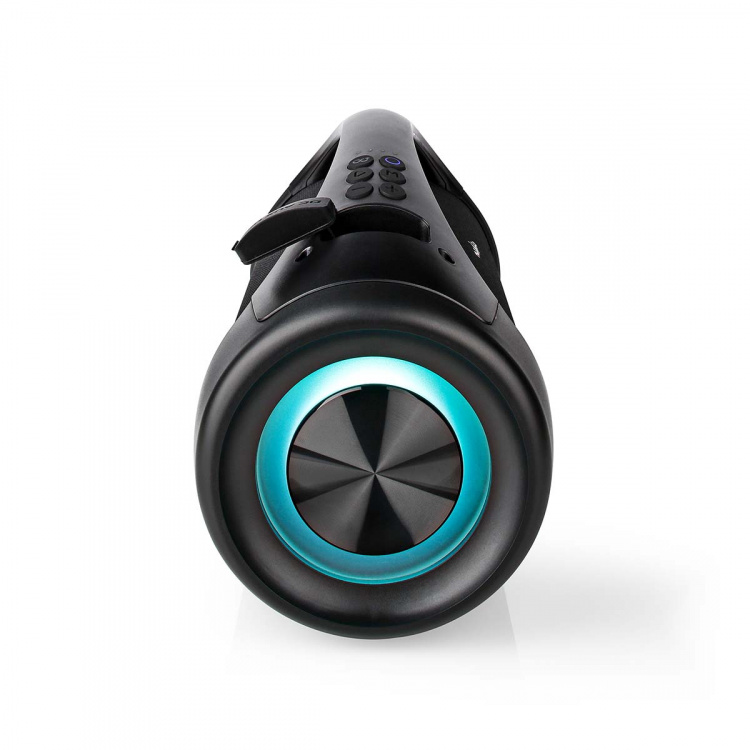 Nedis Bluetooth® Party Boombox | 6 tuntia | 2.0 | 150 W | Median toisto: AUX / USB | IPX5 | Linkitettävä | Kantokahva | Juhlavalot | Musta Nedis Bluetooth® Party Boombox | 6 tuntia | 2.0 | 150 W | Median toisto: AUX / USB | IPX5 | Linkitettävä | Kantokahva | Juhlavalot | Musta