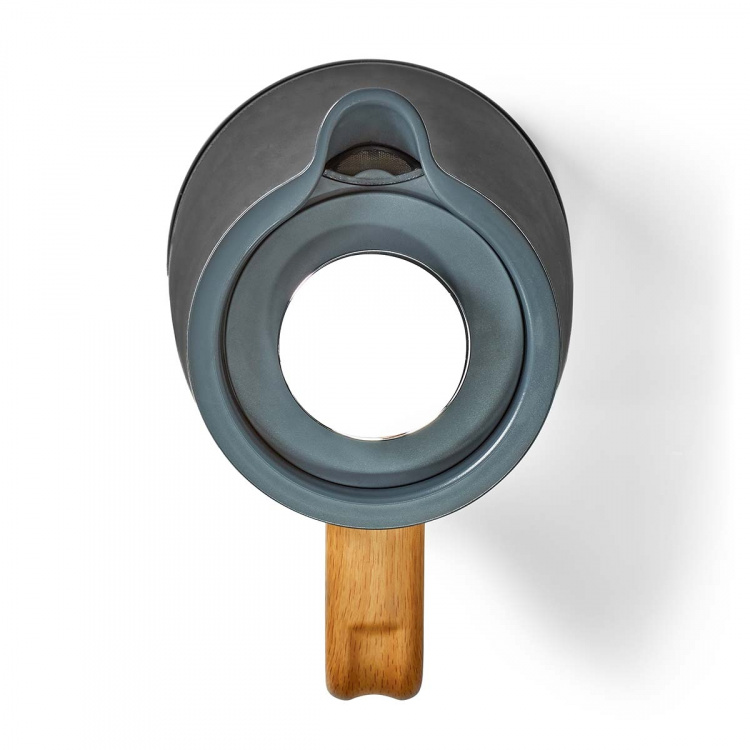 Nedis Vedenkeitin | 1.7 l | Soft-Touch | Harmaa | Pyörivä 360 astetta | Piilotettu lämmityselementti | Strix® ohjain | Tyhjäksi kiehumisen suoja