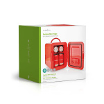 Nedis Kannettava minijääkaappi | 4 l | 12 V DC / 100 - 240 V AC | Punainen