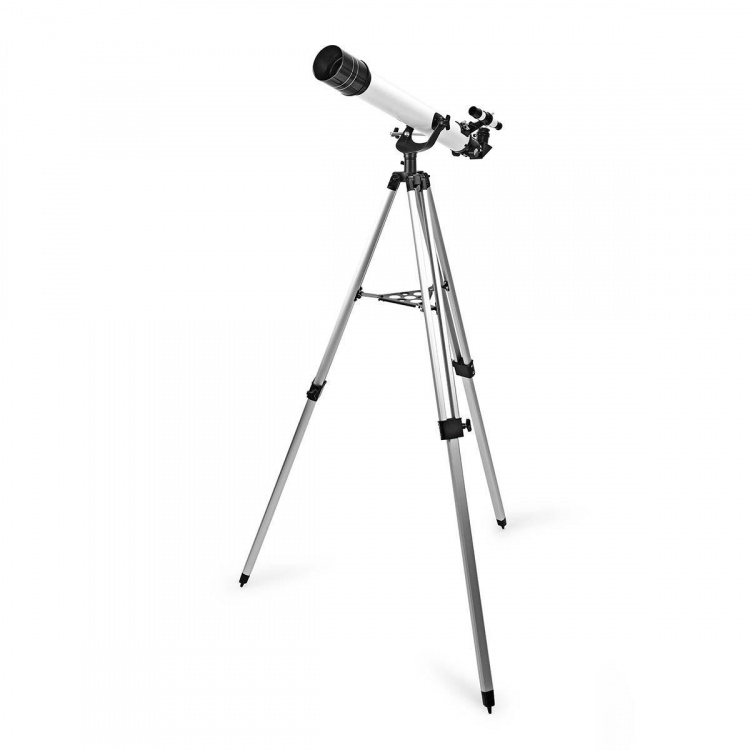 Nedis Kaukoputki | Aukko: 70 mm | Polttoväli: 700 mm | Finderscope: 5 x 24 | Maksimi työkorkeus: 125 cm | Tripod | Musta / Valkoinen