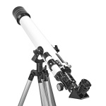 Nedis Kaukoputki | Aukko: 70 mm | Polttoväli: 700 mm | Finderscope: 5 x 24 | Maksimi työkorkeus: 125 cm | Tripod | Musta / Valkoinen